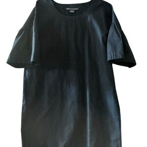Armani Exchange Black Puffy Sleeve Dress Size 2 | Elegant Mini Party Dress